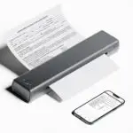 Anniversary Celebration while stocks last：Phomemo M08F A4 Portable Thermal Printer, Supports 8.26"x11.69" A4 Thermal Paper, Wireless Mobile Travel Printers for Car & Office,...