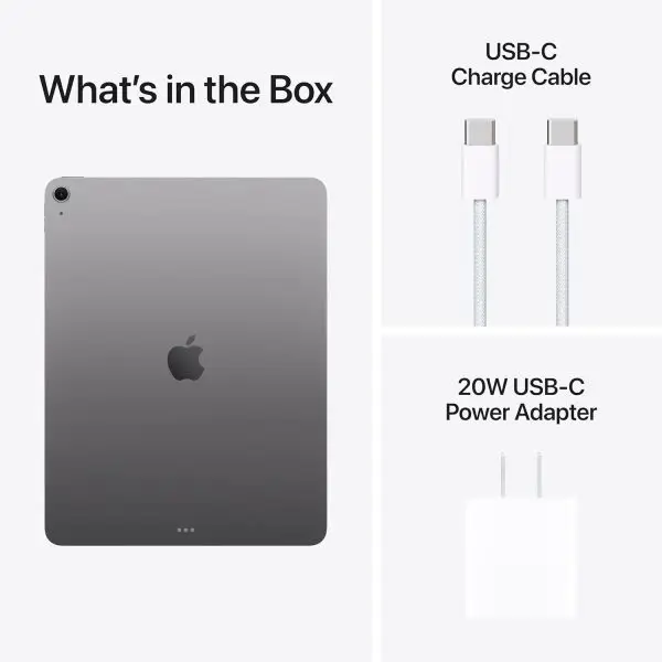 Apple iPad Air 13-inch with M3 chip Built for Apple Intelligence, Liquid Retina Display, 256GB, 12MP Front/Back Camera, Wi-Fi 6E, Touch ID, All-Day Battery Life — Space Gray - Image 4