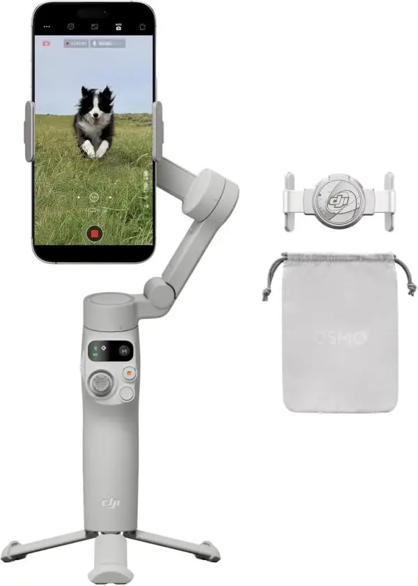 Big Summer Sale Limited Time Offer AED 99د.إ:DJI Osmo Mobile 7P Gimbal Stabilizer for iPhone, Android, Native Tracking, 3-Axis Phone Gimbal, Built-in Extension Rod & Tripod,... - Image 3