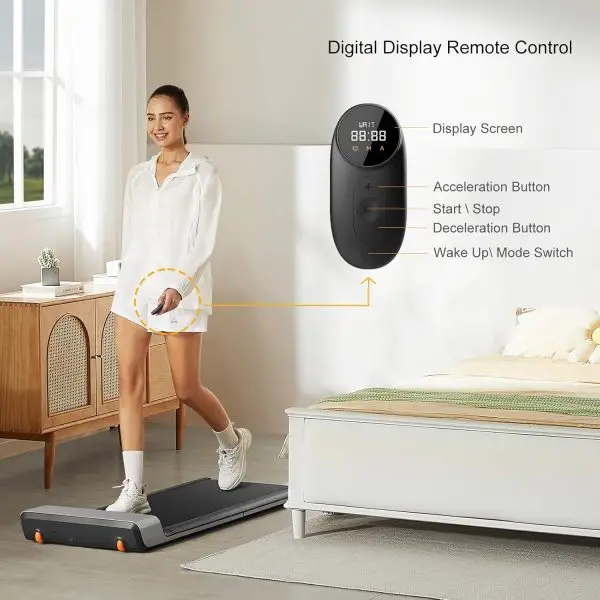 Big Summer Sale Limited Time Offer AED 99د.إ:KingSmith WalkingPad P1 Folding Treadmill Ultra Slim Electric Foldable Treadmill Smart Fold Walking Pad Portable Safety Non Holder... - Image 7