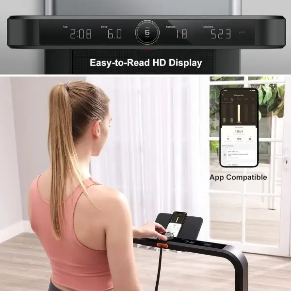 Big Summer Sale Limited Time Offer AED 99د.إ:KingSmith WalkingPad X21 Double-Fold Treadmill Smart Foldable Treadmill Walking and Running Machine Fitness Exercise Gym Alternative... - Image 3
