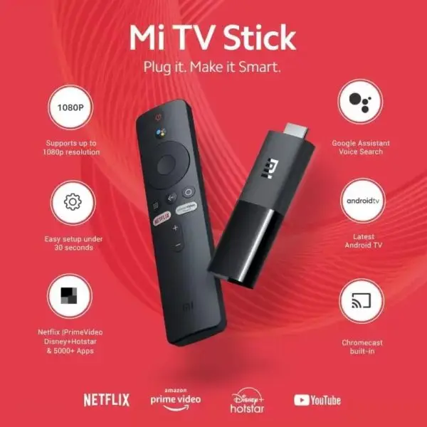 Big Summer Sale Limited Time Offer AED 99د.إ:Xiaomi Mi Tv Stick Global Version Android Tv 2K Hdr Quad Core Hdmi 1Gb Ram Bluetooth Wi-Fi Netflix Google Assistant , Mdz-24-Aa - Image 5