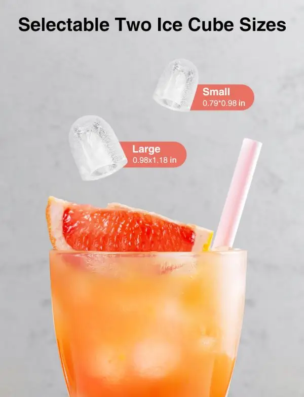 Celebrate with Us Anniversary Limited-Time & Limited-Quantity Deal AED 99.00د.إ:CROWNFUL Ice Maker Countertop, Portable Self-Cleaning Ice Maker Machine with Handle, Scoop and... - Image 7