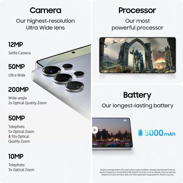 Celebrate with Us Anniversary Limited-Time & Limited-Quantity Deal AED 99.99د.إ:SAMSUNG Galaxy S25 Ultra Cell Phone, 512GB AI Smartphone, Unlocked Android, AI Camera, Fast... - Image 10