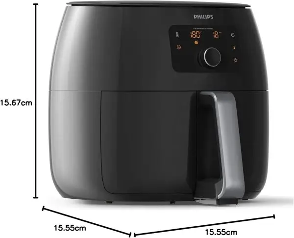 Celebrate with Us Anniversary Limited-Time & Limited-Quantity Deal AED د.إ99:Philips Premium Airfryer XXL with Fat Reduction Technology, 3 lb / 7-quart capacity, Rapid Air... - Image 4