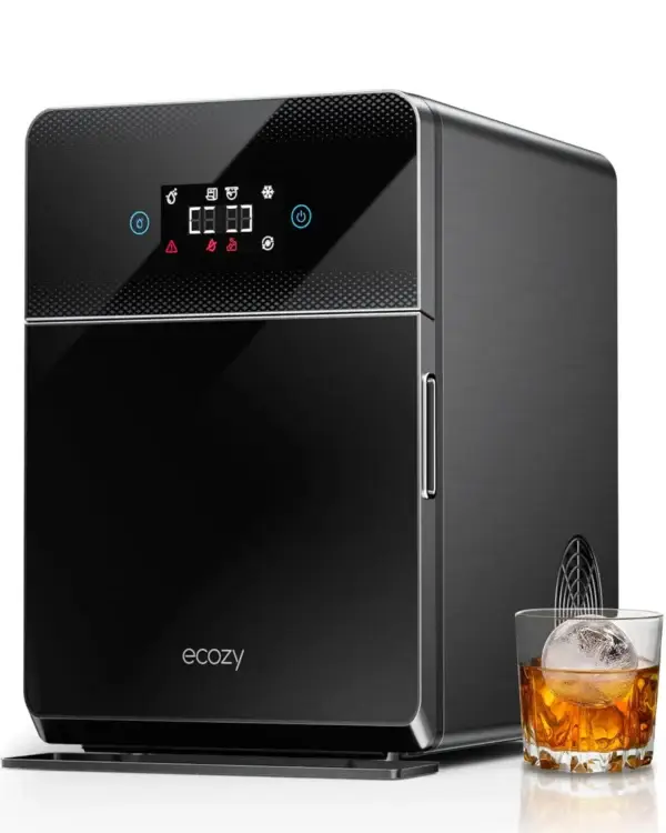 Clear Ice Ball Maker with CrystalRocks Technology, 4 pcs in 40 Mins, 144 pcs/Day, Sphere Ice Maker with Enhanced Insulation, Automatic Water Supply, Self-Cleaning for Whiskey &... - Image 5