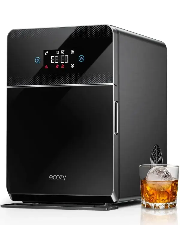 Clear Ice Ball Maker with CrystalRocks Technology, 4 pcs in 40 Mins, 144 pcs/Day, Sphere Ice Maker with Enhanced Insulation, Automatic Water Supply, Self-Cleaning for Whiskey &... - Image 5