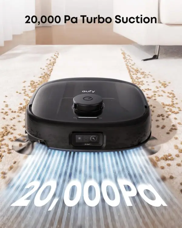 eufy E28 Omni Robot Vacuum and Mop Combo,HydroJet System,with Portable Deep Cleaner for Carpet,20,000Pa Turbo Suction,Zero-Tangling,Corner to Edge Deep Cleaning,with auto... - Image 7