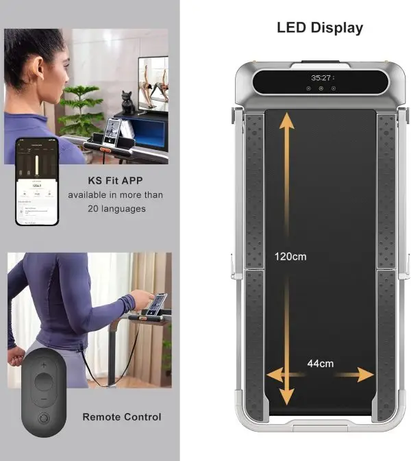 Limited-Time Sale for Summer Surprises AED 89د.إ:KingSmith WalkingPad R2 Foldable Treadmill Running and Walking 2 in 1 Walking Pad With Manual Automatic Non-Slip Small Portable... - Image 2