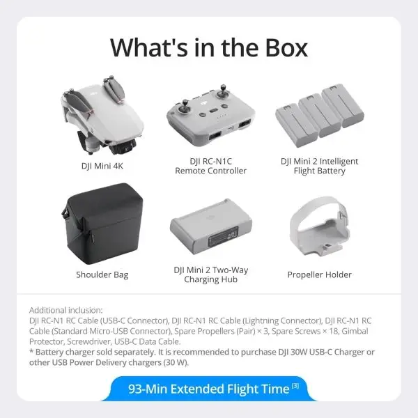 Limited-Time Sale for Summer Surprises AED 99د.إ:DJI Mini 4K Fly More Combo, Drone with 4K UHD Camera for Adults, Under 249 g, 3-Axis Gimbal Stabilization, 10km Video... - Image 7