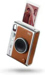 Limited-Time Sale for Summer Surprises AED 99د.إ：Fujifilm INSTAX Mini EVO Hybrid Instant Camera – Black (USB-C) | Instant Print with Digital Preview, Creative Modes & Built-In...