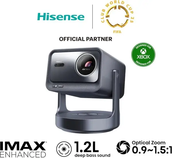 Limited-Time Sale for Summer Surprises AED 99د.إ :Hisense C2 Ultra 4K UHD Triple Color RGB Laser Portable Mini Projector, 65”~300", 3000 ANSI Lumens, 110% BT.2020 Wide Color... - Image 3