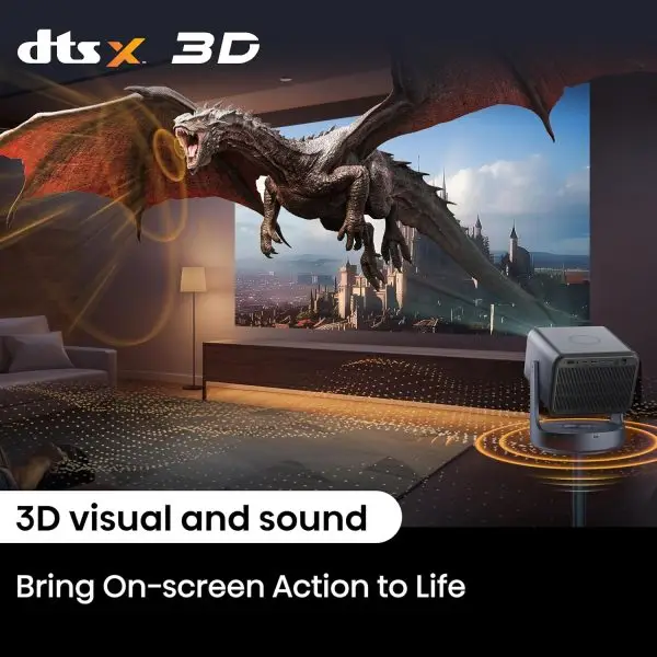 Limited-Time Sale for Summer Surprises AED 99د.إ :Hisense C2 Ultra 4K UHD Triple Color RGB Laser Portable Mini Projector, 65”~300", 3000 ANSI Lumens, 110% BT.2020 Wide Color... - Image 8