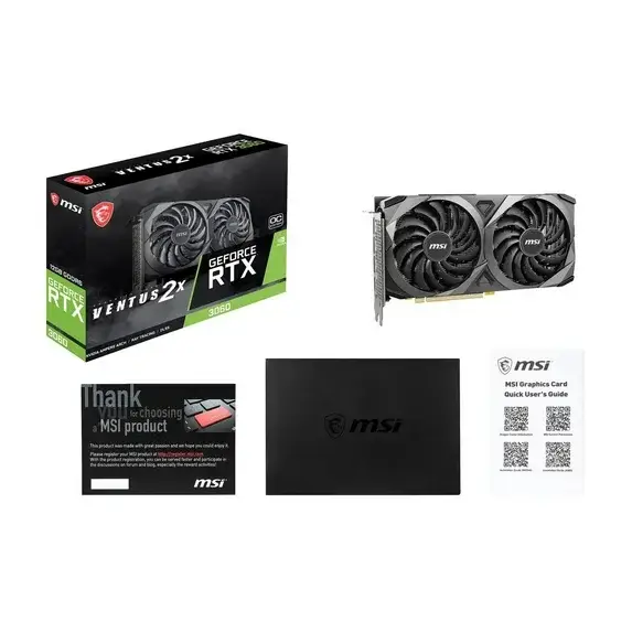 Limited-Time Sale for Summer Surprises AED 99د.إ:MSI GeForce RTX 3060 VENTUS 2X 12G OC Graphics Card: PCI Express Gen 4, 15 Gbps Memory Speed, 12GB GDDR6, 3x DisplayPort, 7680 x... - Image 8