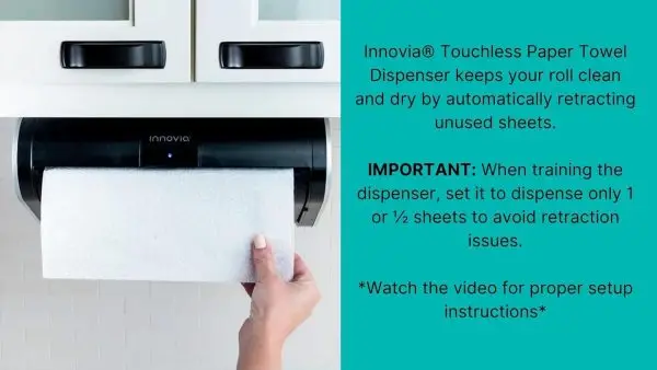 Summer Final Clearance Just AED 99د.إ:Innovia Automatic Paper Towel Dispenser. Touchless Technology. Works with Most Paper Towel Brands and Sizes. Dispenses The Number of Sheets... - Image 8