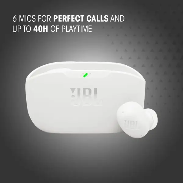 While Stocks Last:JBL Wave Buds 2, Wireless Noise Cancelling Bluetooth Earbuds with 40 Hours Playtime, JBL Pure Bass Sound, Smart Ambient Technology, IP54 Water and Dust... - Image 9
