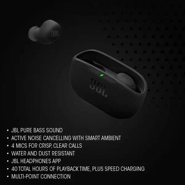 While Stocks Last:JBL Wave Buds 2, Wireless Noise Cancelling Bluetooth Earbuds with 40 Hours Playtime, JBL Pure Bass Sound, Smart Ambient Technology, IP54 Water and Dust... - Image 10