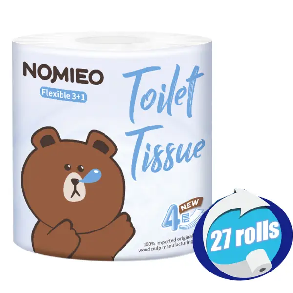 【While stocks last!】Nomieo Toilet Paper 27 Rolls 4plys Ultra Soft Toilet Tissue - Image 4