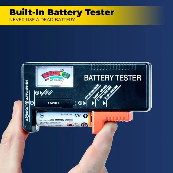 While Stocks Last:Ontel Battery Daddy - Battery Organizer Storage Case with Tester, Stores & Protects Up to 180 Batteries, Clear Locking Lid, As Seen On TV - Image 5