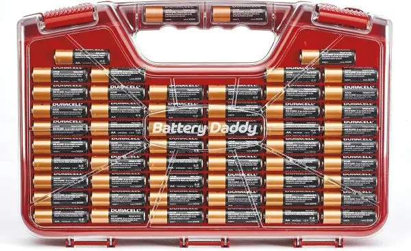 While Stocks Last:Ontel Battery Daddy - Battery Organizer Storage Case with Tester, Stores & Protects Up to 180 Batteries, Clear Locking Lid, As Seen On TV - Image 8