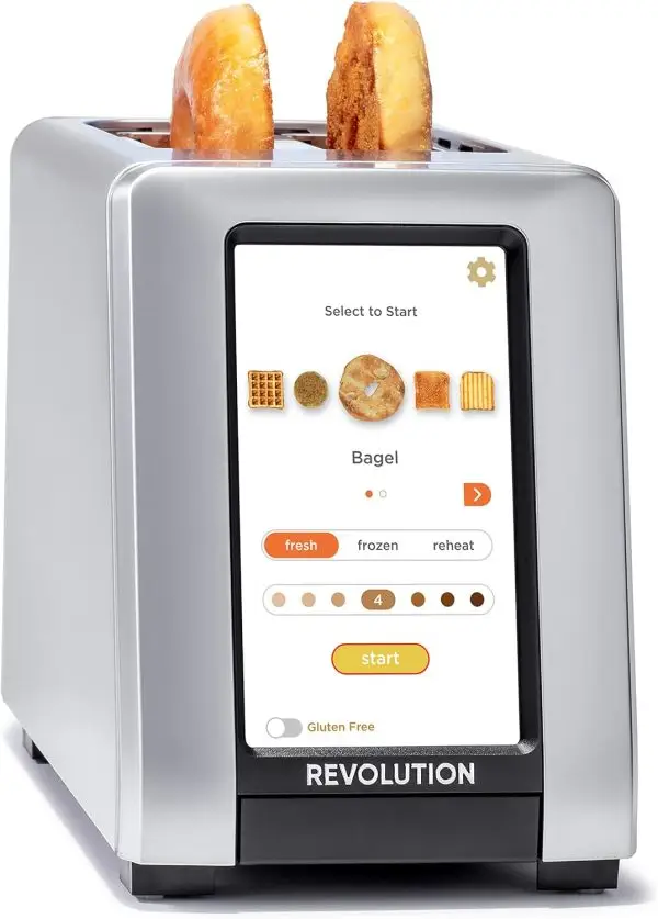 While Stocks Last:Revolution R270 High-Speed Touchscreen Toaster, 2-Slice Smart Toaster with Patented InstaGLO Technology & Gluten-Free, Panini & 16 Bread Modes - Image 3