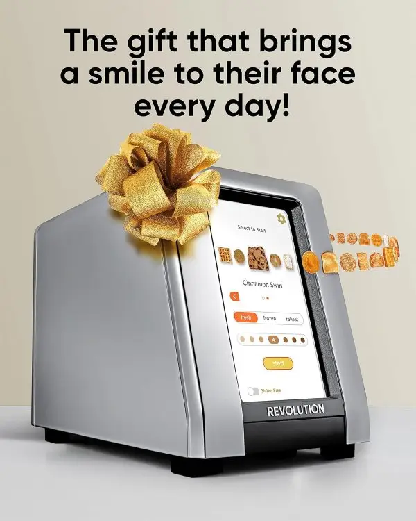 While Stocks Last:Revolution R270 High-Speed Touchscreen Toaster, 2-Slice Smart Toaster with Patented InstaGLO Technology & Gluten-Free, Panini & 16 Bread Modes - Image 8