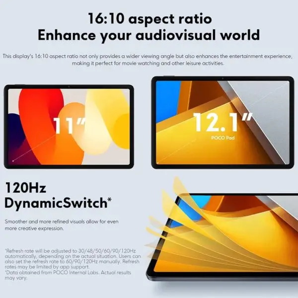 While Stocks Last:Xiaomi Poco Pad WiFi+5G Version (256GB + 8GB) 12.1" Octa Core Global ROM 10000mAh Bluetooth 5.3 8MP Dual Camera - Image 5